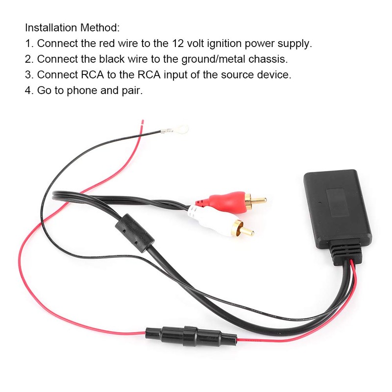 Bluetooth Aux Receiver Module, 12V Universal Adapter Module Music Receiver