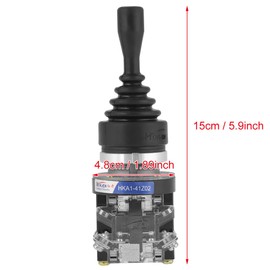 HKA1 41Z02 Switch 2NO 2 Position Back Momentary Joy Stick Joystick Switch for Automation Safety Field Reusable Packaging