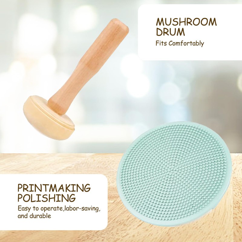 Brayer Roller for Crafts, 3 PCS Rubber Roller Paint and