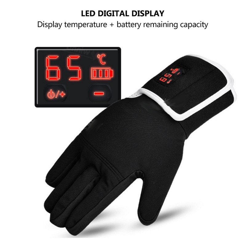 Intelligent Electric Heating Gloves Adjustable Winter Outdoor Sport Warm Keeping