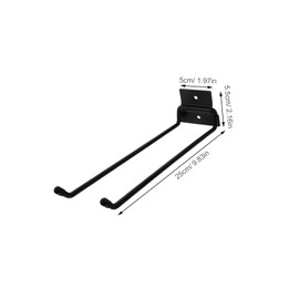 SUPVOX Heavy Duty Wall Mount Tool Organizer with Foldable Hooks Robust Storage for Shovels Rakes and Tools Space Saving Garage Organizer