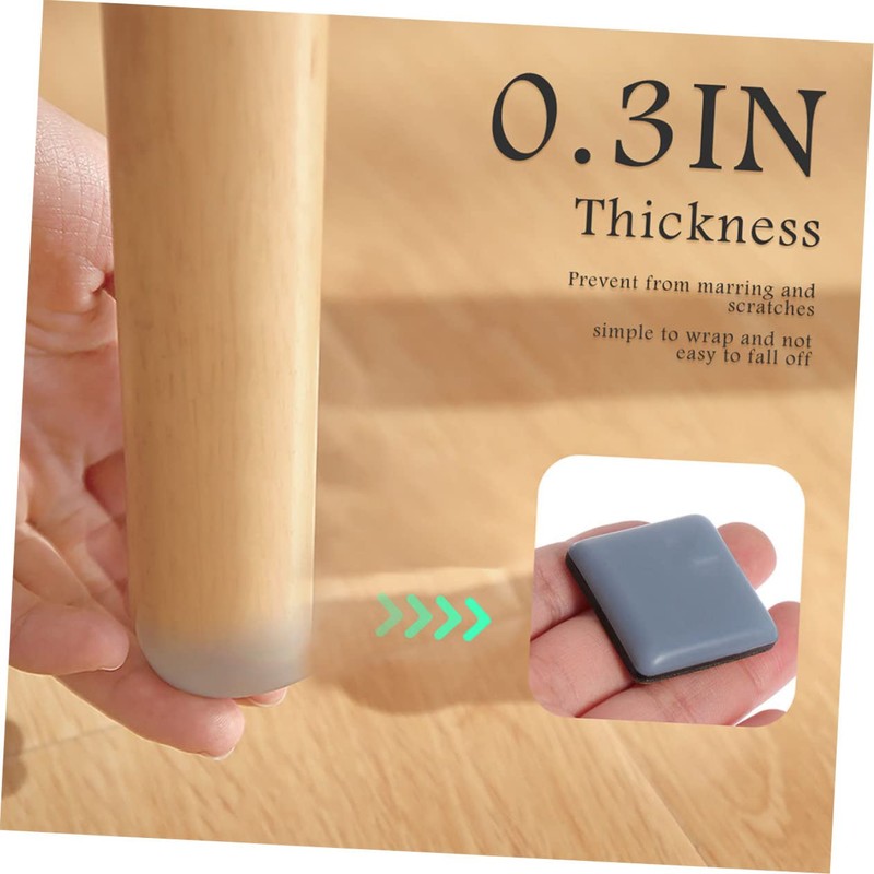 STOBAZA 5sets Non Slip Square Furniture Pads Slip Rug Underlay