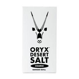 Oryx Desert Coarse Salt Refill Box - Coarse Kosher Mineral Salt Crystals, Alternative to Sea Salt, Himalayan & Rock Salt- Naturally Organic Gourmet Seasoning - Kalahari Desert Salt, Pack of 6