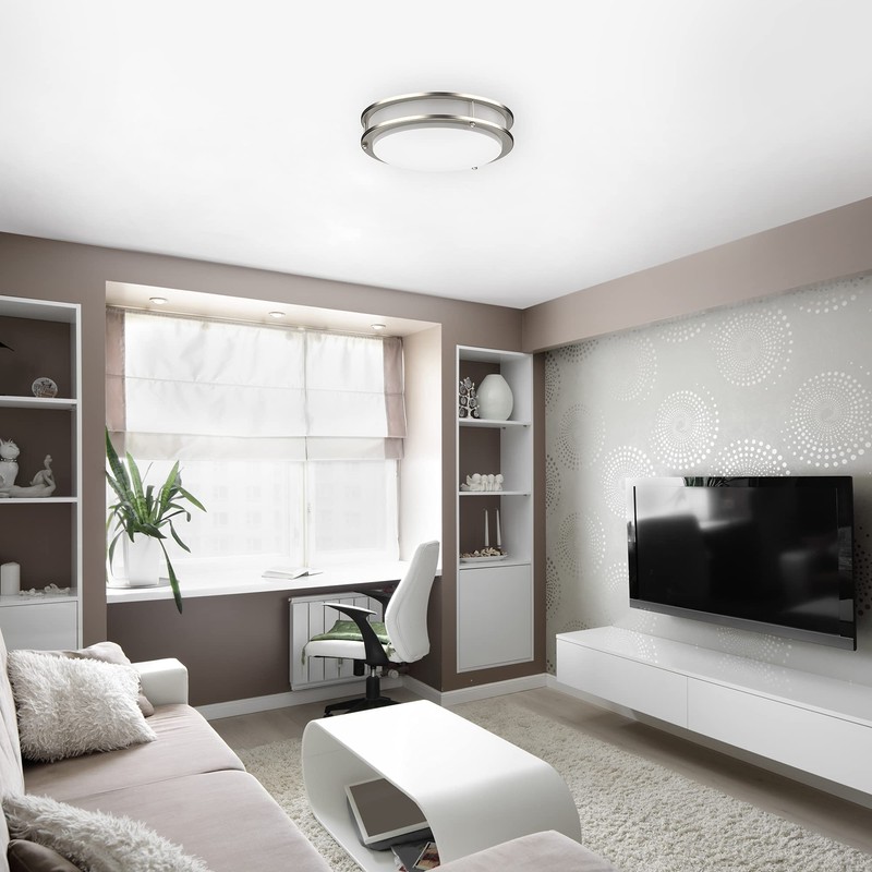 DYMOND LED Ceiling Light Fixture Flush Mount 4000K Natural Daylight