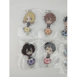 Bandai Lot Of 6 Soccer Anime DAYS Acrylic Mascot 2.5" Inches Chaining Keychains