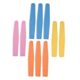 Healvian 10pcs Nail Files Washable Sponge Nail Strips and Tools for Home and Salon Use