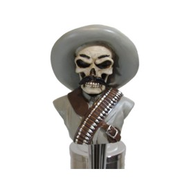 Pancho Villa Sports Bar Beer Tap Handle Kegerator Resin Zombie Breweriana Bar