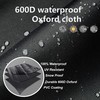 100 lb Propane Tank Cover， with 600D Waterproof, Dustproof Oxford