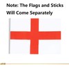 GSYLPFT 12 Pack England Flags on Sticks English Small Mini