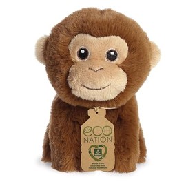 Aurora World Aurora 35071 Eco Nation Mini Monkey, 13 cm, Plush, Brown