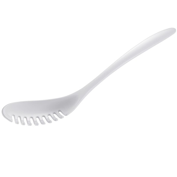 Gourmac White Melamine Pasta Spoon 12.75"