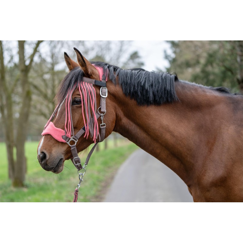 HKM, Horse Halter Set, Lead Rope, Fly Fringe, Knitted, 180