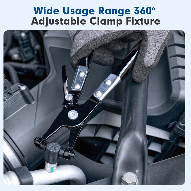 Hose Clamp Pliers with Ratchet Locking