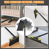 JEHONN Broom and Dust Pan, 54.3 inches Long Handle Swivel