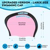 2 Pack Large Swim Caps for Long Hair, Silicone Swimming