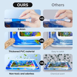 New Thickened Cat Water Mat - Anti-Scratch Interactive Sensor Play Pad for Cats - Cool Comfort Toy