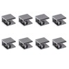 Glass Shelf Brackets Shelf Clips Metal Clamps Chrome Square Shape