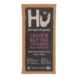 UD_Hu Case of 12-2.1 oz Dark Chocolate Bars with Cashew Butter Jam Bittersweet Sweet Milk Chocolate Solid Form