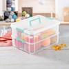 Sterilite Stack and Carry 2 Layer Handle Box, Stackable Plastic
