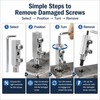 Universal Screw Extractor Tool Set for Stripped Screws – Damaged