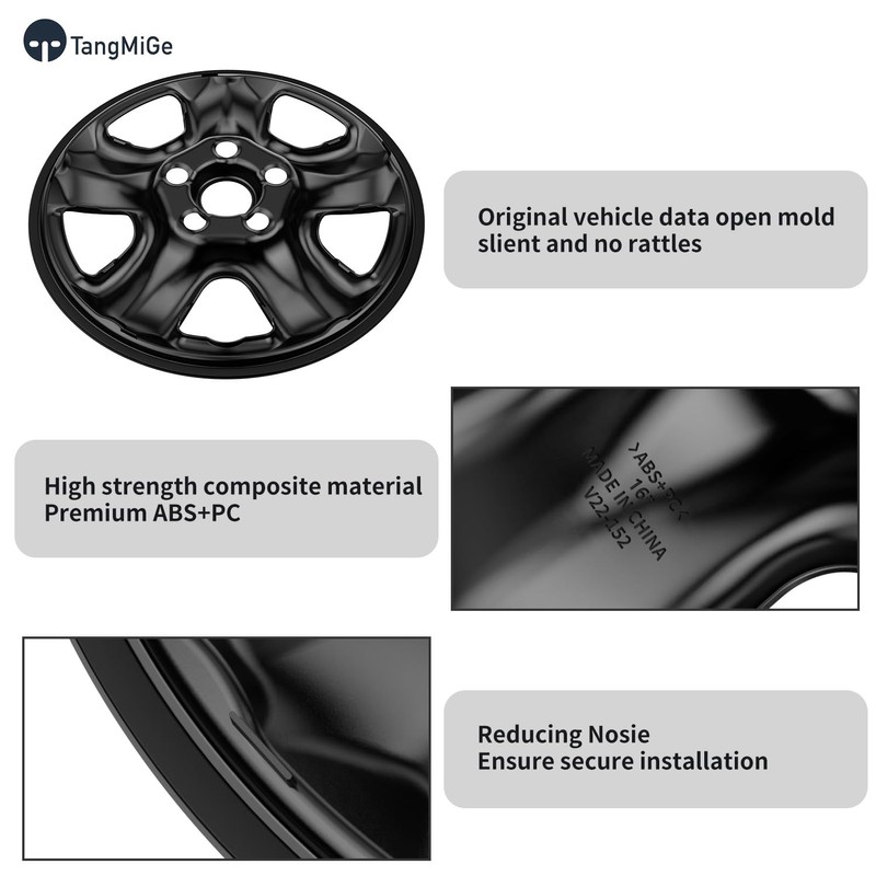 TangMiGe 4-Pack Wheel Skins Compatible with Honda CR-V CRV 2012