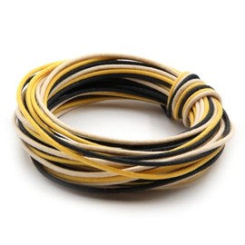 10 pies 3 colores (30 pies en total) Gavitt recubierto de tela pre-estañada de 7 hebras Pushback 22 awg Cable estilo vintage para cableado de guitarra
