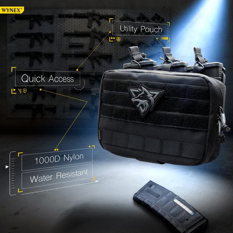 WYNEX Tactical Mag Admin Pouch, Molle Utility Tool Pouch EMT