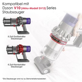 WYWY.Wide Staubbeh?lter Eimer Oben fest Dichtungsring Ersatz Kompatibel mit Dyson V10 SV12 Ersatzteile Staubsauger Reparatur Teil Zubeh?r WYWY.Wide