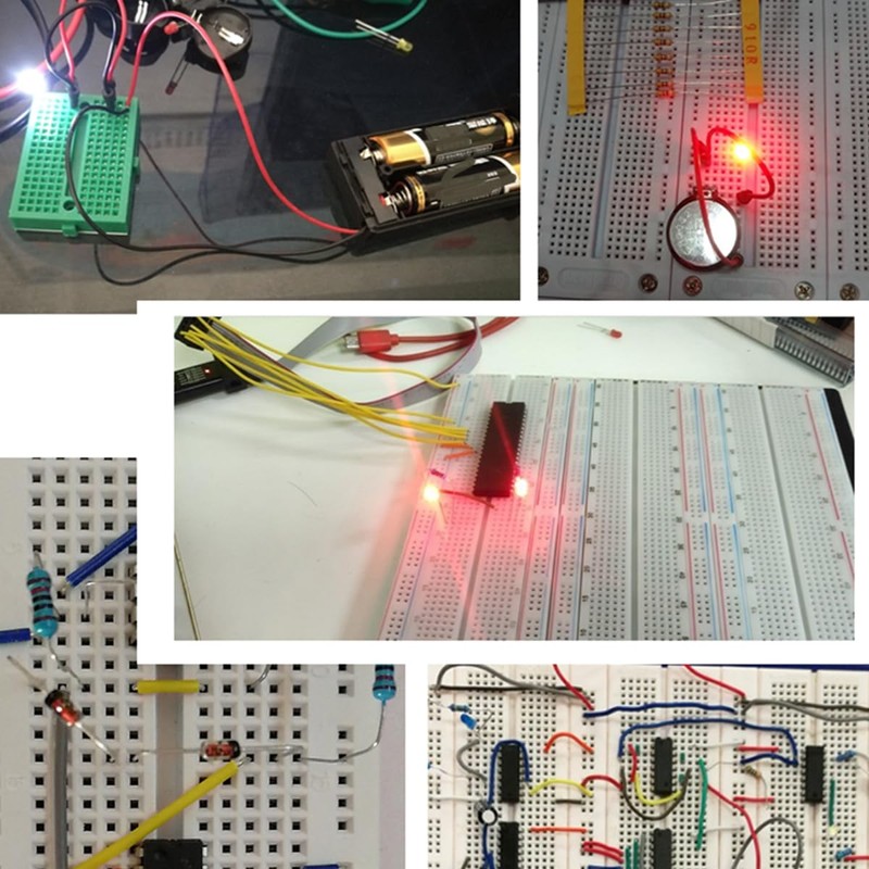 CENBEN 461Pcs Electronics Fun Kit Breadboard Kit with Power Supply
