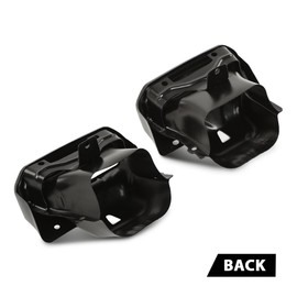 G-PLUS Exhaust Tip Bezel Pair, Compatible with Chevy Silverado 1500 2019-2024/Compatible with GMC Sierra 1500 2019-2024,84434641 84434642,84667764 Black