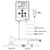 DIGITEN Water Flow Control LCD Display+G1/2"Thread Water Flow Hall Sensor