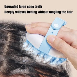 Shampoo Brush Scalp Massager, Shampoo Massager Brush Scalp Fuerra de cabeza para lavar el cabello - Peine de lavado de cabello pequeño, depurador de masaje para la cabeza para mujeres hombres