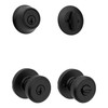 Kwikset Maven Front Door Lock Handle and Deadbolt Set, Entry