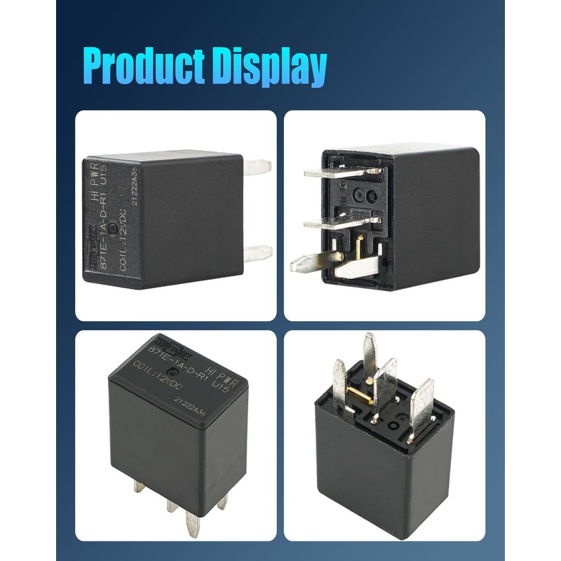 871E-1A-D-R1 U15 12VDC 4 Pin Micro ISO Automotive Relay