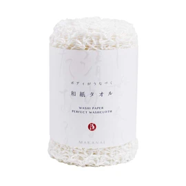 Wanai Scrubbing Body Washi Towel, White, 1 Piece