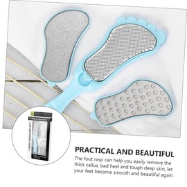 Minkissy 2sets Portable Foot Skin Rasp Manual Callus Remover and Foot File for Smoothing Dead Skin for Home Pedicure