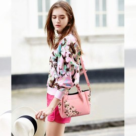 Nicole & Doris Small Bag, Popular Handbag, Women's Tote Bag, Mini Bag, Handbag, Breathable, Cute, Flower Embroidered, Shopping, Casual, Going Out, Lightweight, Smartphone/Folding Umbrella/Wallet