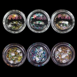 Pochit Bbangppangjjing nail glitter 3-piece set self-nail art / 포칫 빵빵찡 네일글리터 3종 세트 셀프네일아트
