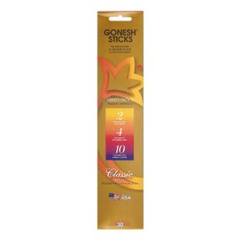Gonesh Incense Sticks Classic Variety 2 (2,4,10), 30 Piece