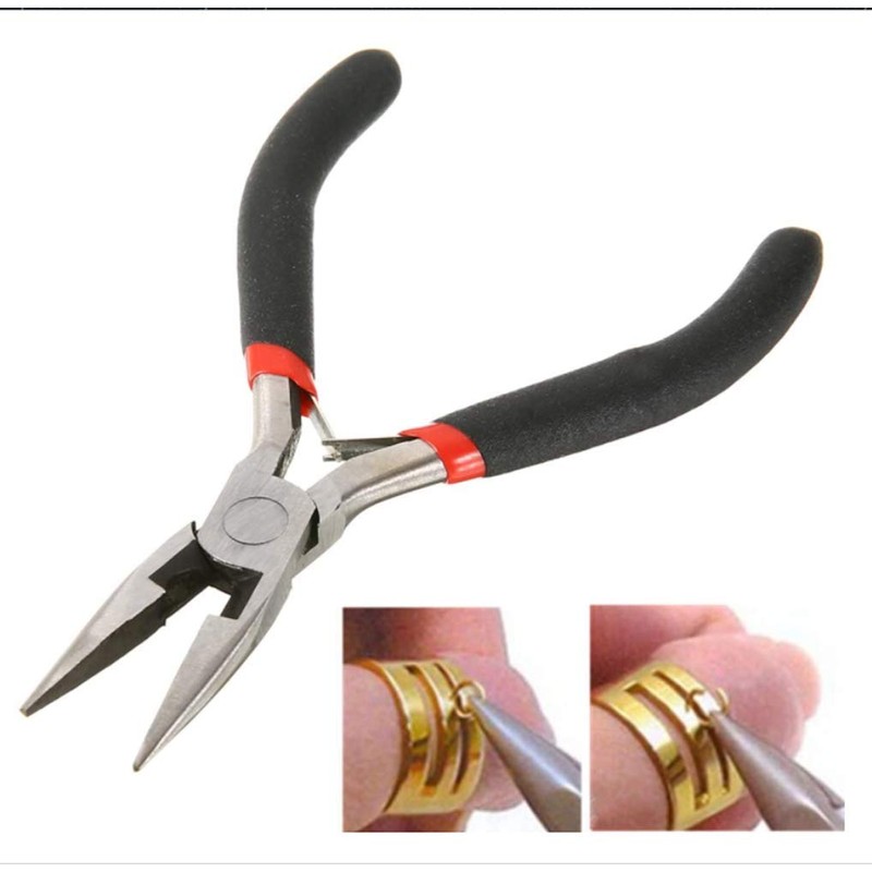 FLZOSPER Mini Long Nose Cutting Pliers，4.5-inch CR-V Multifunction Precision Pliers