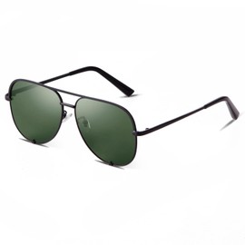 SORVINO Oversized Aviator Sunglasses for Women Men Trendy Retro Bulk Shade Black Faded Sun Glasses Classic UV Protection, Black Frame/G15 Lens, oversized