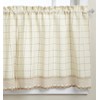 Lorraine Home Fashions Adirondack Tier Curtain Pair, 60 by 24-Inch,