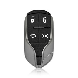 Keylessbest Key Fob Remote Replacement for 2018 2019 2020 Maserati Ghibli Quattroporte Levante 4 Buttons 433MHz M3N-7393490,Black