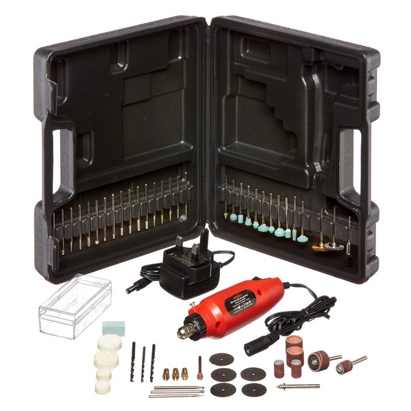Amtech V2560 Mini Drill (60 Piece) with Bit Set for