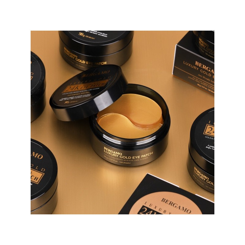 Bergamo 24k Luxury Gold Hyaluronic Acid Eye Patches (60 sheets)