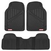 Motor Trend FlexTough Performance All Weather Rubber Car Floor Mats