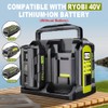 350W Power Inverter Compatible with Ryobi 40V Battery 4-Ports DC