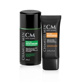 CHAMUEL MEN Set De Cuidado Facial Diurno Y Nocturno Para Hombre. Incluye Hidratante Antiedad Para Después Del Afeitado  Hidratante Nocturno Con...    