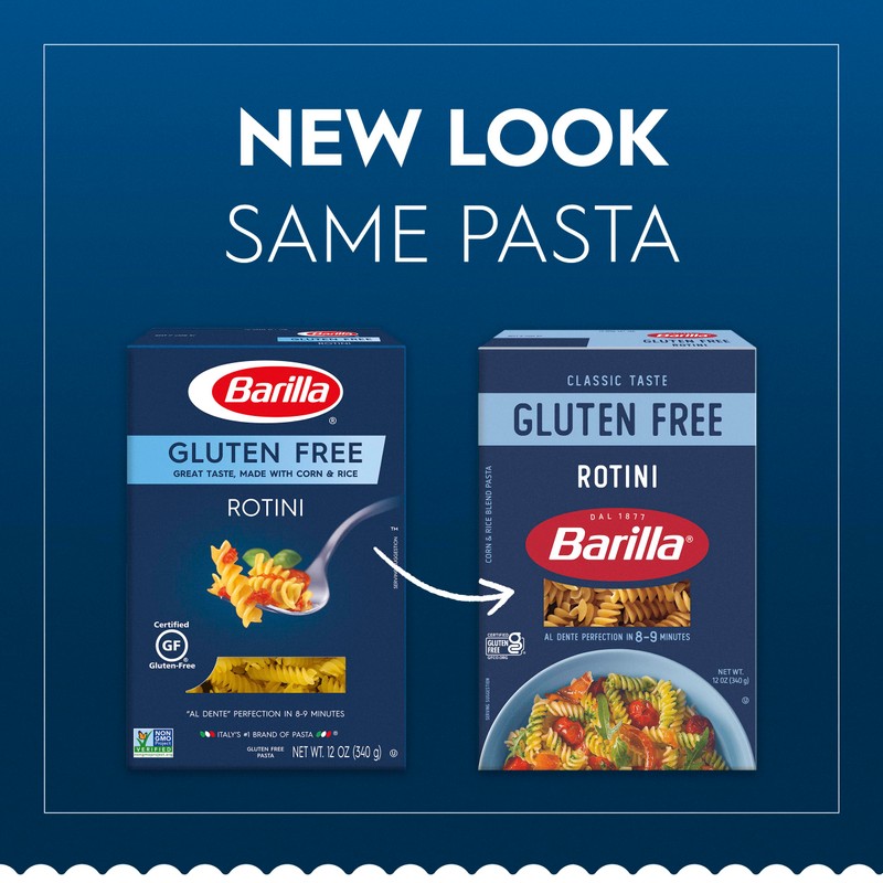 Barilla Gluten Free Rotini, 12 Ounce (Pack of 8) -