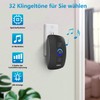 Wireless Doorbell Set, 300 m Range, IP66 Outdoor Waterproof Front